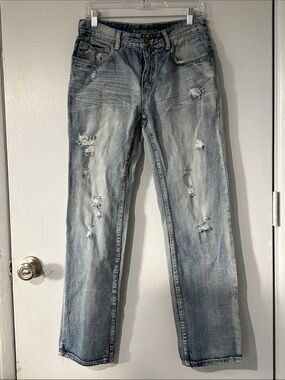 Y2K flypaper Distressed Berlin slim straight jeans